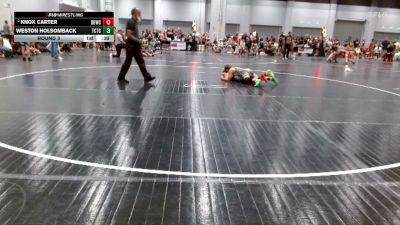 90-105 lbs Round 3 - Knox Carter, Backyard Brawlers Wrestling Cl vs Weston Holsomback, The Colosseum Training Center