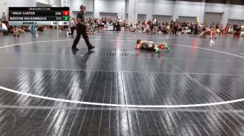 90-105 lbs Round 3 - Knox Carter, Backyard Brawlers Wrestling Cl vs Weston Holsomback, The Colosseum Training Center