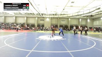 165 lbs Quarterfinal - Gabriella Mighty, Stamford vs Jasmine Afrailova, Suffield/Windsor Locks