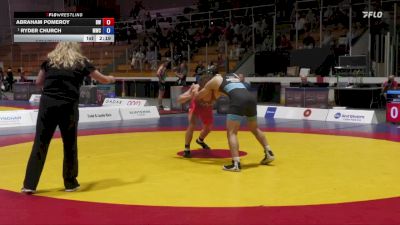 70kg Semifinal - Abraham Pomeroy, Brock WC vs Ryder Church, Montreal Wrestling Club