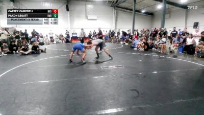 157 lbs Placement (4 Team) - Carter Campbell, MF Dynasty vs Paxon Legatt, RWA Black