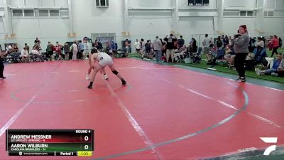 132 lbs Round 4 (8 Team) - Andrew Messner, U2 Upstate Uprising vs Aaron Wilburn, Carolina Brawlers