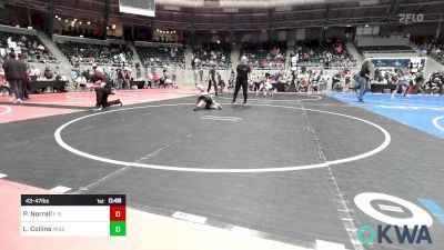 43-47 lbs Final - Piper Norrell, F-5 Grappling vs Lennox Collins, Mission Wrestling Club