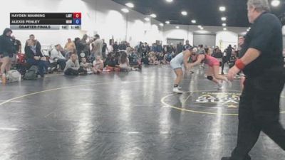 170 lbs Quarterfinal - Hayden Manning, Lady Assassins - GK12E vs Alexis Penley, Black Mambas - GK12E
