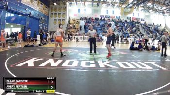 215 Blue Round 1 - Blake Barodte, Wakulla Hs vs Avery Pertler, University (Orange City)