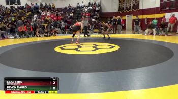 157 lbs Champ. Round 2 - Silas Stits, Center Grove vs Devon Magro, Bishop McCort