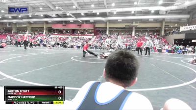 68 lbs Quarterfinal - Maddox Hattrup, WWC vs Jaxton Hyatt, Maize WC