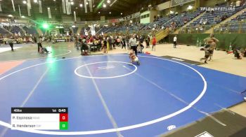 46 lbs Quarterfinal - Philip Espinosa, Rough House vs Ryker Henderson, Top Of The Rock