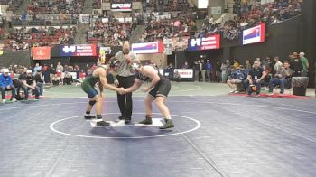 AA - 190 lbs Champ. Round 1 - Daniel Pederson, Glacier (Kalispell) vs Liam Holm, Gallatin (Bozeman)