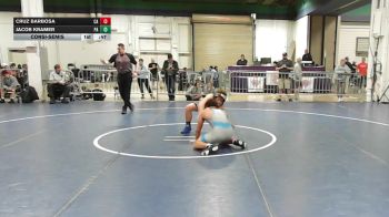 157 lbs Consolation - Cruz Barbosa, CA vs Jacob Kramer, PA