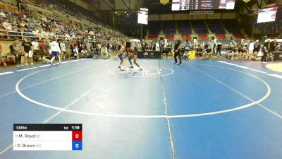 106 lbs Quarters - Montero Royal, SC vs Corey Brown, MD