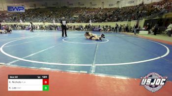 155 lbs Quarterfinal - Kadence Nichols, Plainview Youth Wrestling Club vs Kambyr Lee, Keystone Wrestling Club