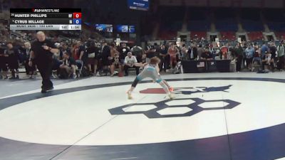 100 lbs Champ. Rd Of 32 - Hunter Phillips, New York vs Cyrus Millage, Iowa
