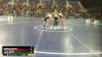 250 lbs Quarterfinal - Morgan Harvey, Bismarck Century vs Catie Sinner, Central Cass