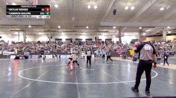 A 132 lbs Champ. Round 1 - Skylar Hedges, Fairview High School vs Cameron Malone, David Crockett High School