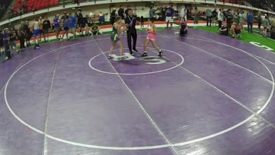 90-95 lbs Champ. Round 2 - Sophia Valdez, Colorado vs Maya Iverson, Alaska