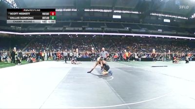 D1-157 lbs Champ. Round 1 - Dallas Korponic, Hartland vs Scott Heskett, Portage Central