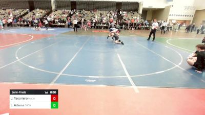 125-I2 lbs Semifinal - Jake Tesoriero, MacArthur vs Logan Adams, Orchard South WC