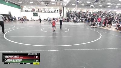 55 lbs Cons. Round 3 - Fletcher Currier, Southwest Timberwolves vs Heath McNutt, Abilene Kids Wrestling Club