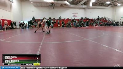 144 lbs Cons. Round 4 - Brian Royal, Bear Creek vs Brennen Long, Mountain Vista