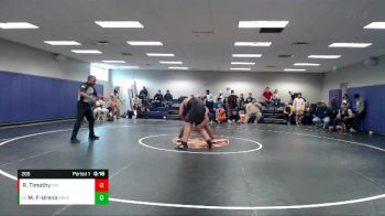 285 lbs Cons. Round 5 - Manuel Flores-Urena, Bradley Central vs Rolden Timothy, Northwest