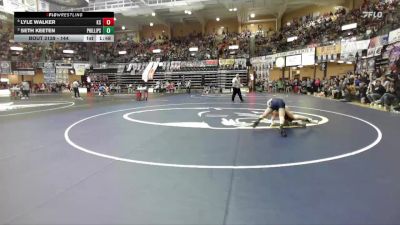 144 lbs Quarterfinal - Seth Keeten, Phillipsburg Hs vs Lyle Walker, Fredonia Hs (Aaron Chard