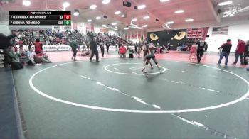 100 lbs Champ. Round 3 - Gabriela Martinez, Santa Ana vs Sienna Romero, Corona Senior