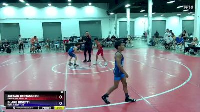 92 lbs Round 1 (8 Team) - Jaegar RomanNose, Oklahoma Red vs Blake Binetti, New Jersey