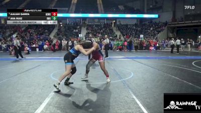 145 lbs 3rd Place Match - Ava Ruiz, Hays Wrestling Club vs Aaliah Garza, Garden City Wrestling Club