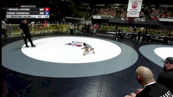 45 lbs Semis - Michael Ledezma, Vasky Bros\Pitman Wrestling Club vs Conor Yoshimura, California Grapplers