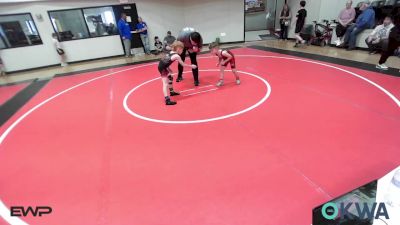 58 lbs Rr Rnd 2 - Jacob Wardlow, Heat vs Kysen Morgan, Fort Gibson Youth Wrestling