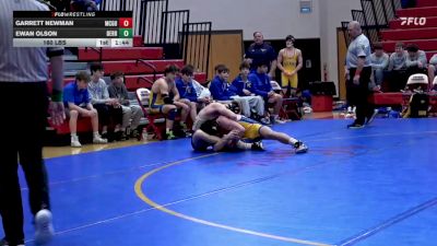 160 lbs Semifinal - Garrett Newman, McGuffey vs Ewan Olson, Derry