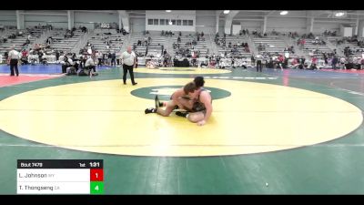 145 lbs Round Of 32 - Logan Johnson, WY vs Thomas Thongseng, CA