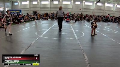 84 lbs Round 4 (6 Team) - Hunter Heleniak, NOS vs Preston Dorn, Lake/Armory Red