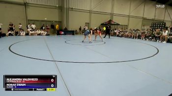 125 lbs Placement Matches (8 Team) - Alejandra Valdiviezo, California Blue vs Norah Swaim, Illinois