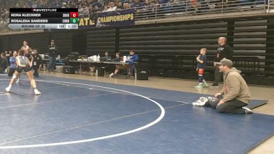115 lbs Round Of 32 - Nora Kleckner, Souderton vs Rosalena Sanders, Connellsville