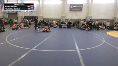 120 lbs 1st Place Match - Sophie Jimenez, Grindhouse Wrestling Club vs Jacianna Beltran, Valiant College Preparatory