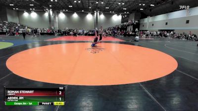 132 lbs Cons. Round 3 - Aeden Jim, Little Axe vs Roman Stewart, Liberty