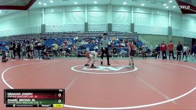 110 lbs Round 4 (6 Team) - Graham Joseph, Portage Wrestling Club vs Daniel Brown Jr., Center Grove Wrestling Club