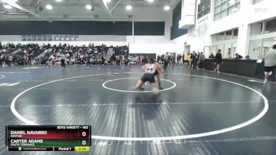 165 lbs Cons. Round 3 - Carter Adams, South Torrance vs Daniel Navarro, Mayfair