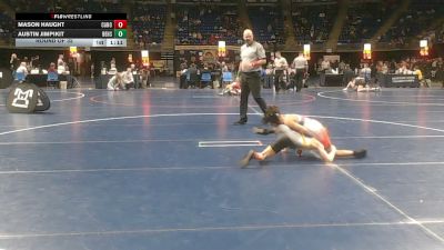 70 lbs Round Of 32 - Mason Haught, Canon-McMillan vs Austin Jimpikit, Bensalem