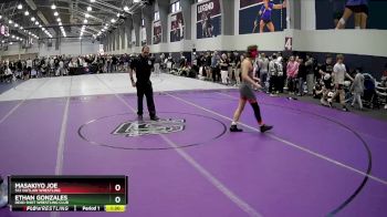 132 lbs Champ. Round 1 - Ethan Gonzales, Dead Shot Wrestling Club vs Masakiyo Joe, 512 Outlaw Wrestling