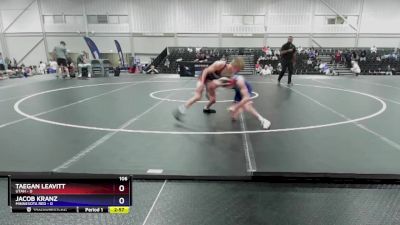 106 lbs 4th Wrestleback (16 Team) - Taegan Leavitt, Utah vs Jacob Kranz, Minnesota Red