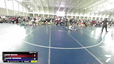 67 lbs Cons. Round 3 - Asher Beeson, ID vs Cooper Hennefer, ID