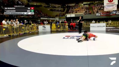 Intermediate Boys - 56 lbs Champ. Round 2 - Isa Muratov, Tracy Wrestling Club vs Liam Baker, Savage House Wrestling Club