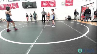 70 lbs Round Of 16 - William Moore-Woods, Division Bell Wrestling vs Jett Mendenhall, OKC Saints Wrestling