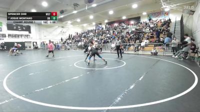 144 lbs Champ. Round 1 - Josue Montano, Shadow Hills vs Spencer Ohr, Westminster