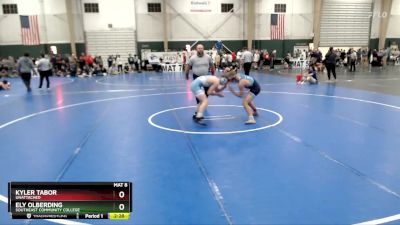 141 lbs Cons. Round 5 - Kyler Tabor, Unattached vs Ely Olberding, Southeast Community College