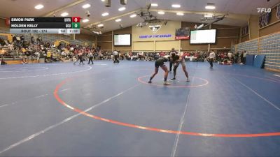 174 lbs Cons. Round 2 - Holden Kelly, Grand Canyon University vs Simon Park, U Of A Wrestling Club