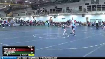 82 lbs Round 1 (4 Team) - Lily Breeden, Missouri Blue vs Kendall Moe, Indiana INFERNO GOLD